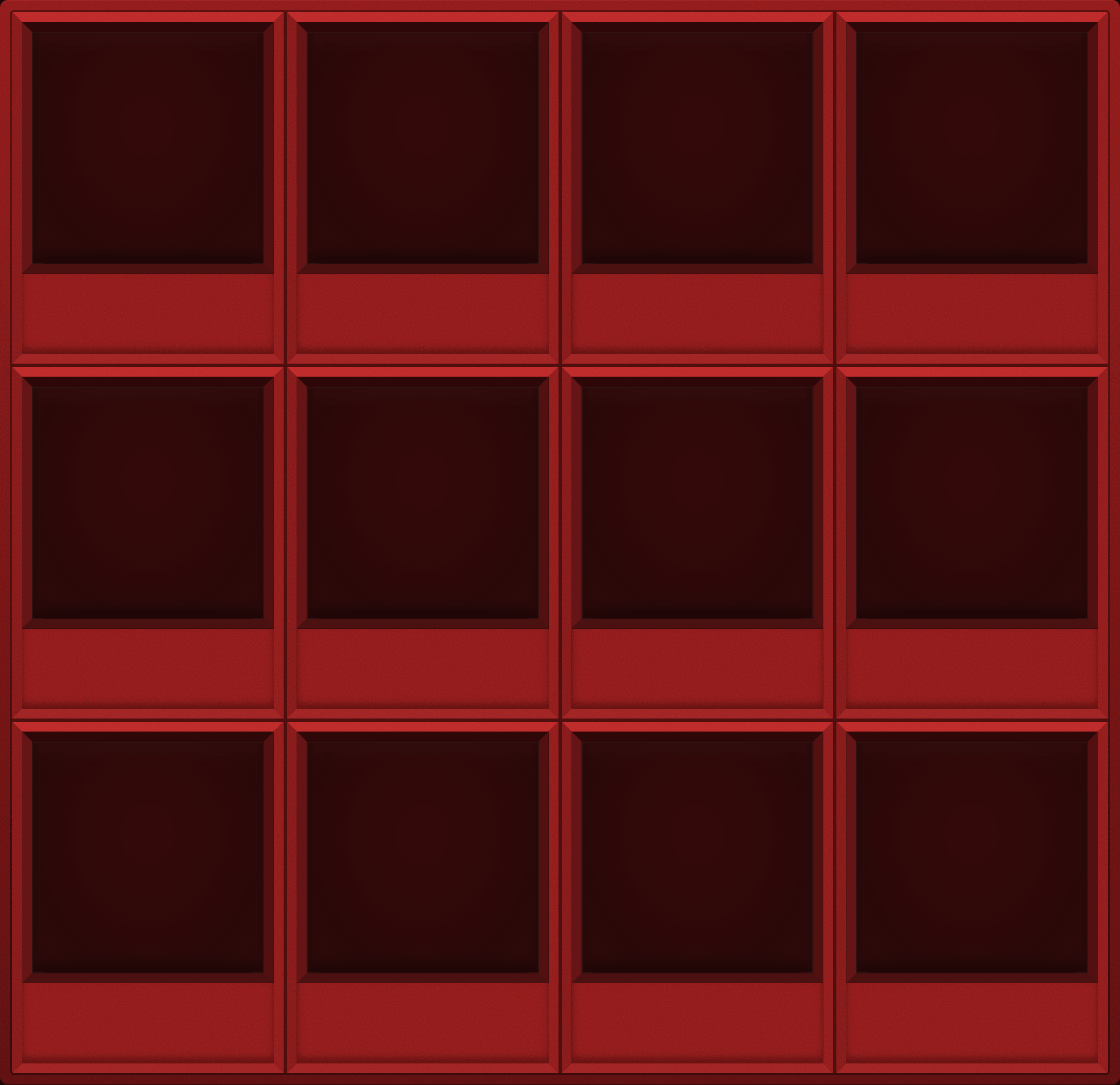 Red Display Case (3x4)
